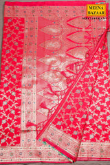 Heritage Rani Silk Saree with Weaving Jal