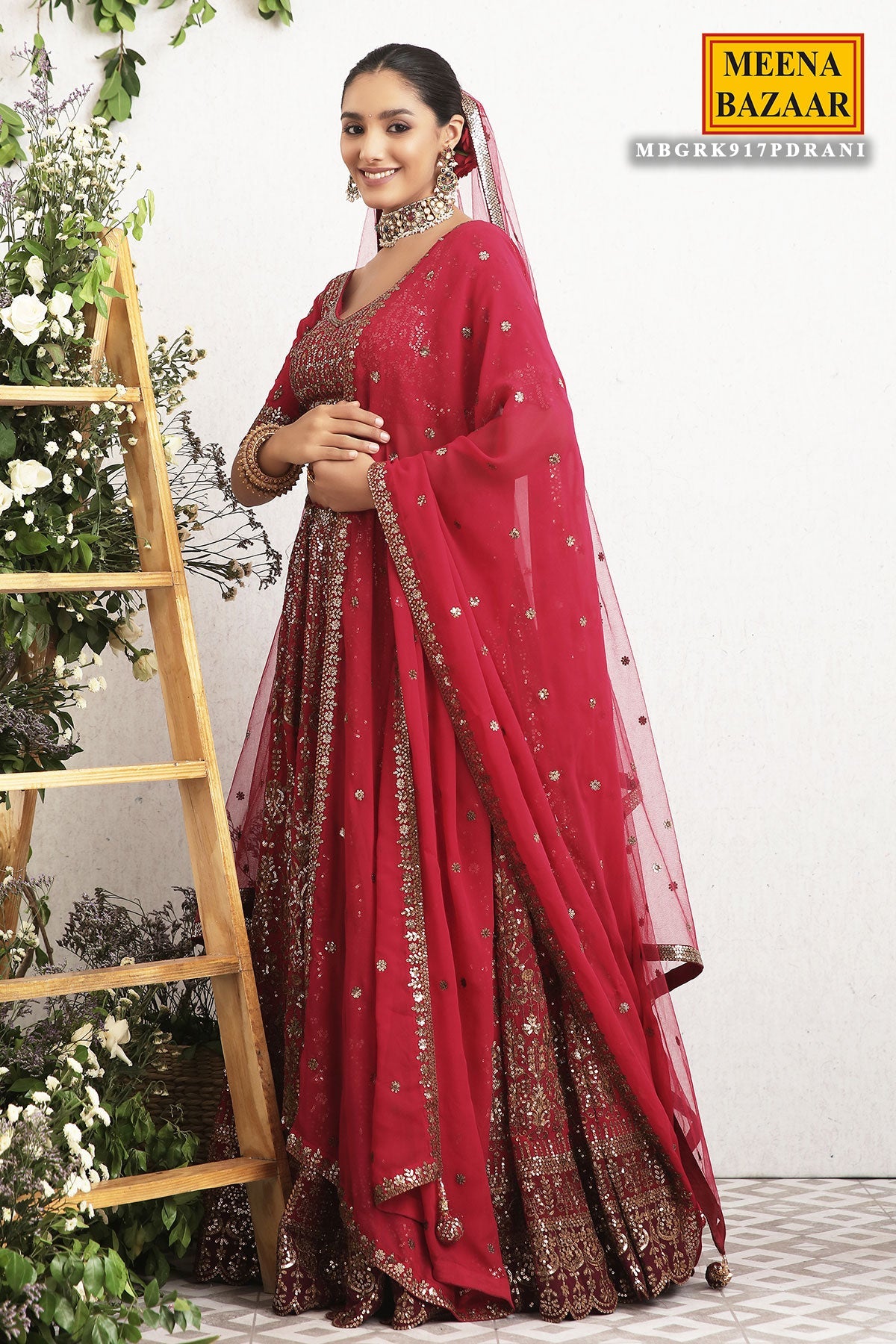 Rani Embroidered Georgette Lehenga