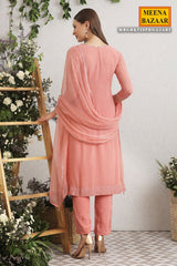 Gajari Embroidered Georgette Suit Set