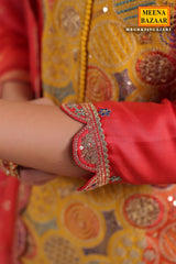 Gajari Silk  Embroidered Suit Set
