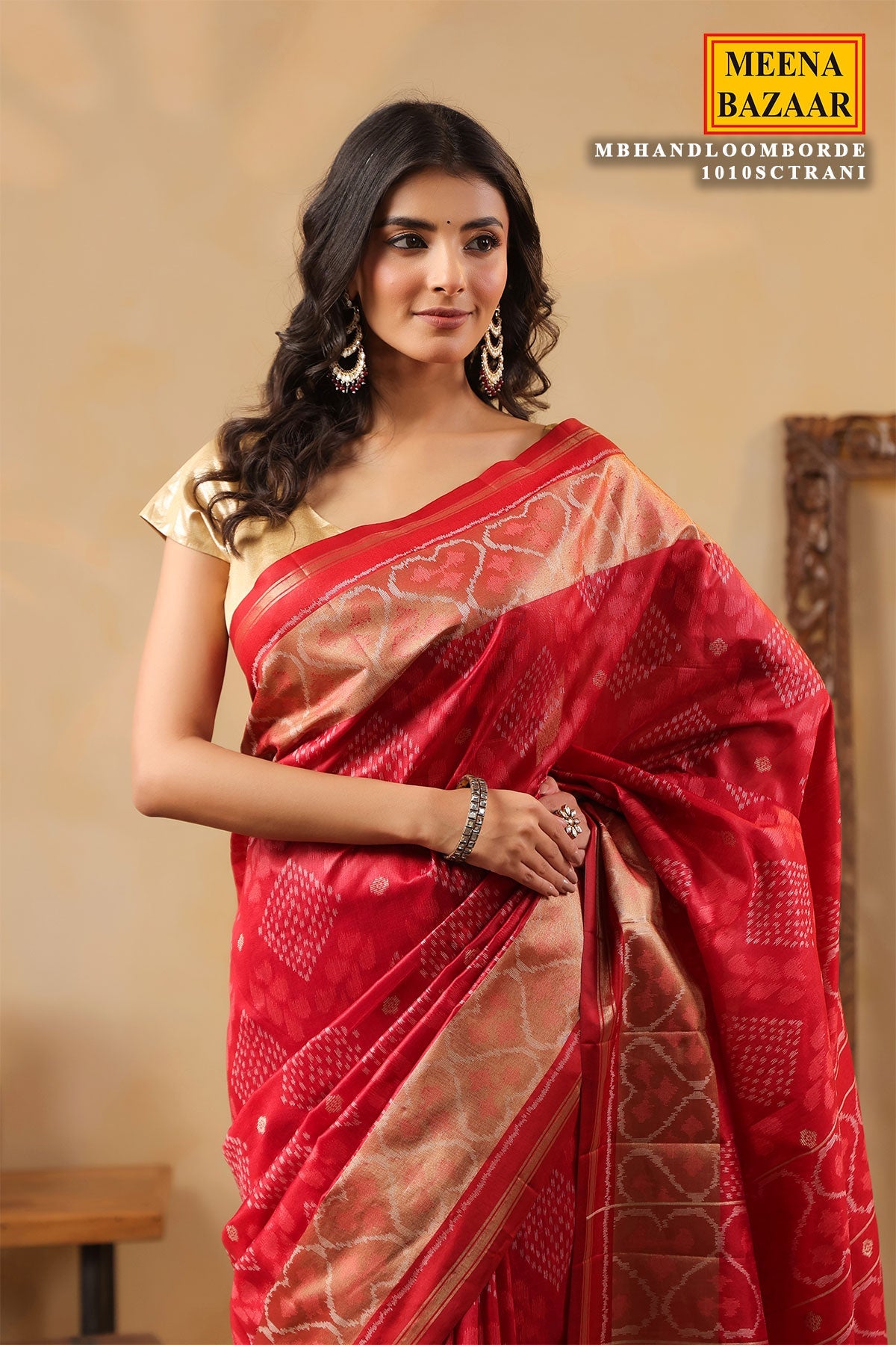 Rani Handloom Silk Saree Traditional Woven Elegance