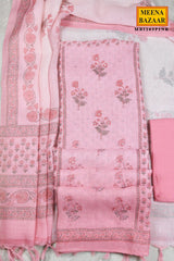 Blush Pink Floral Printed Suit Set
