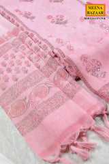 Blush Pink Floral Printed Suit Set
