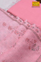 Blush Pink Floral Printed Suit Set