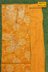 Mustard Suit Set with Dupatta