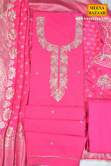 Rani Embroidered Suit Set with Dupatta