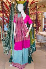 Sea Green Embroidered Silk Saree Party & Festive Wear Saree