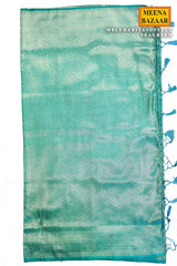 Lehariya Softy Sea Green Silk Weaving Jaal Saree