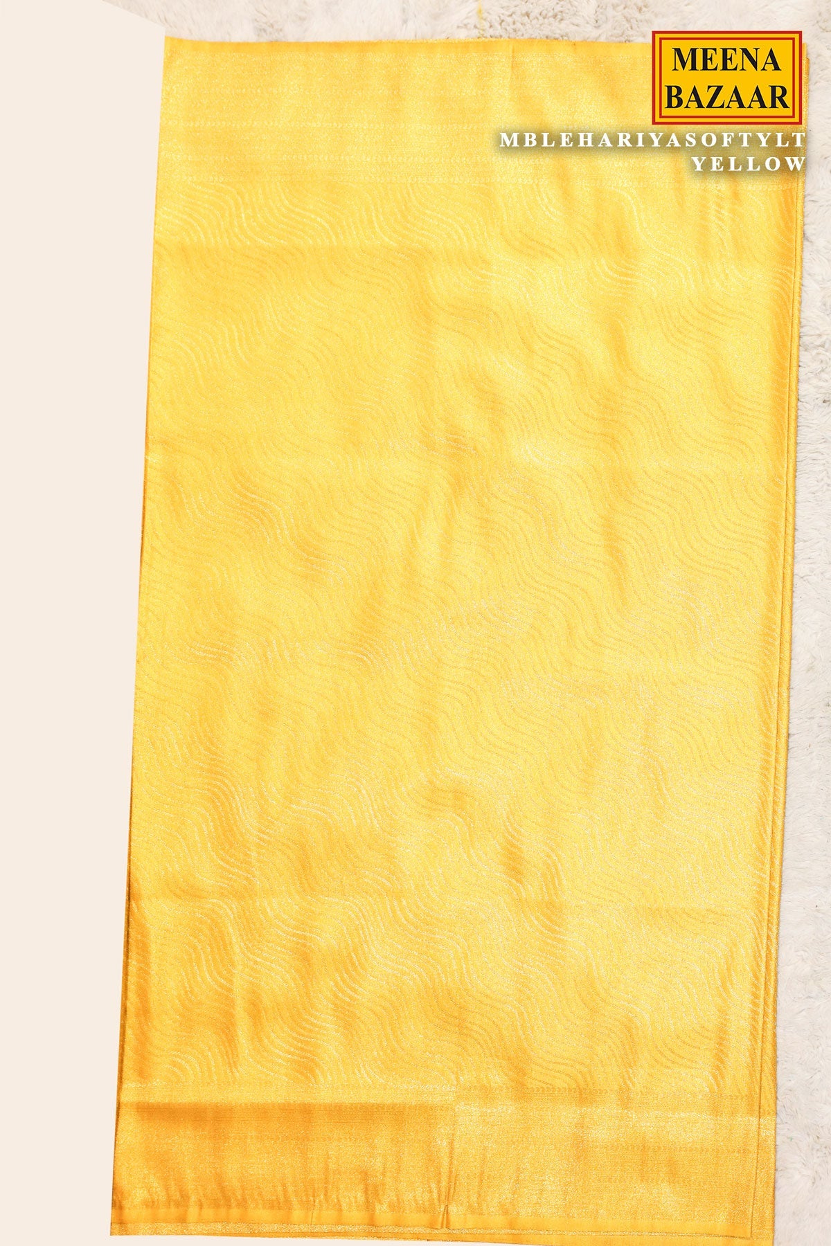 Yellow Silk Weaving Jal Saree
