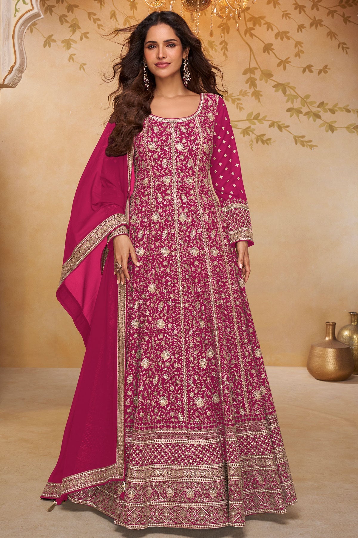 Rani Georgette Embroidered Gown