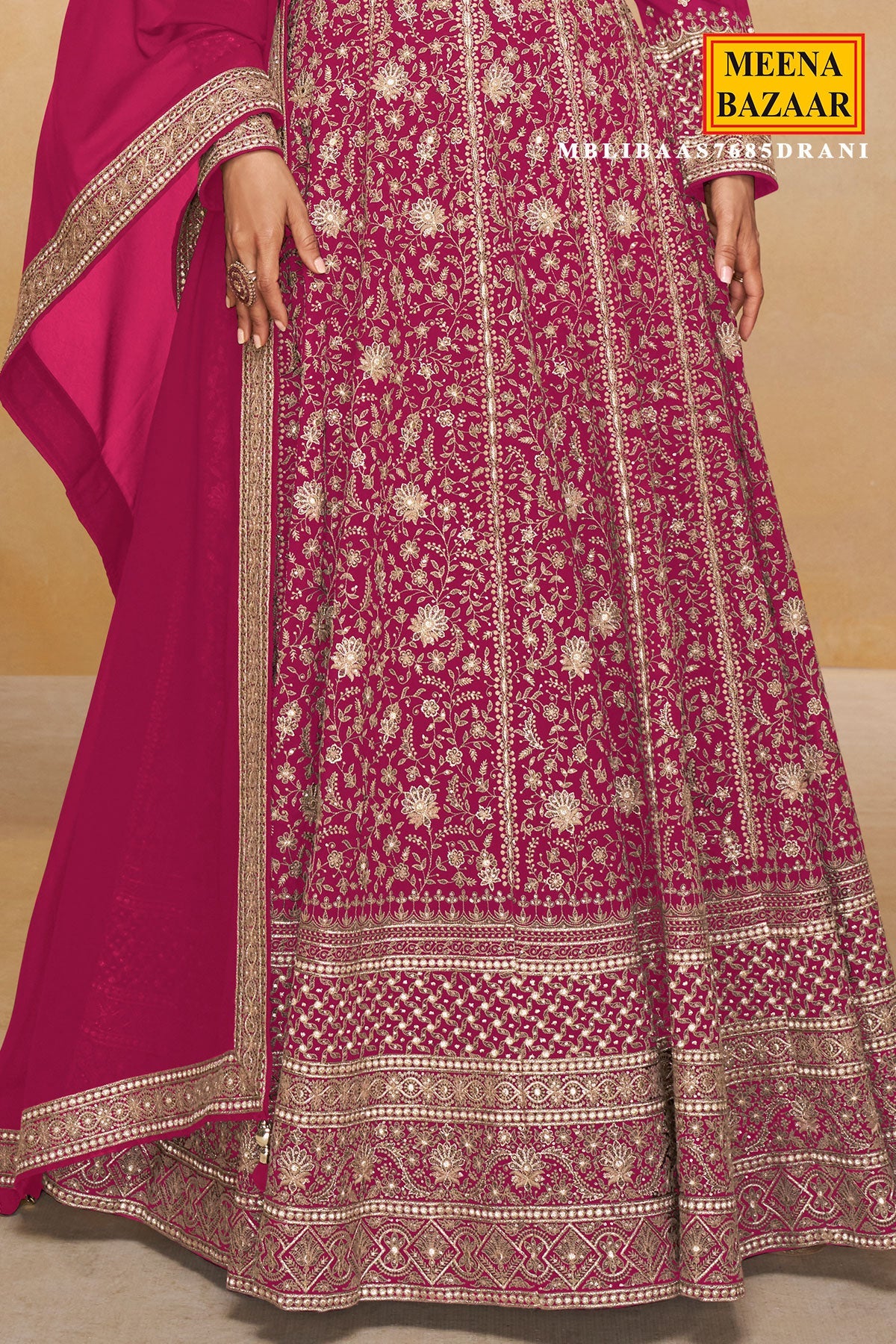 Rani Georgette Embroidered Gown