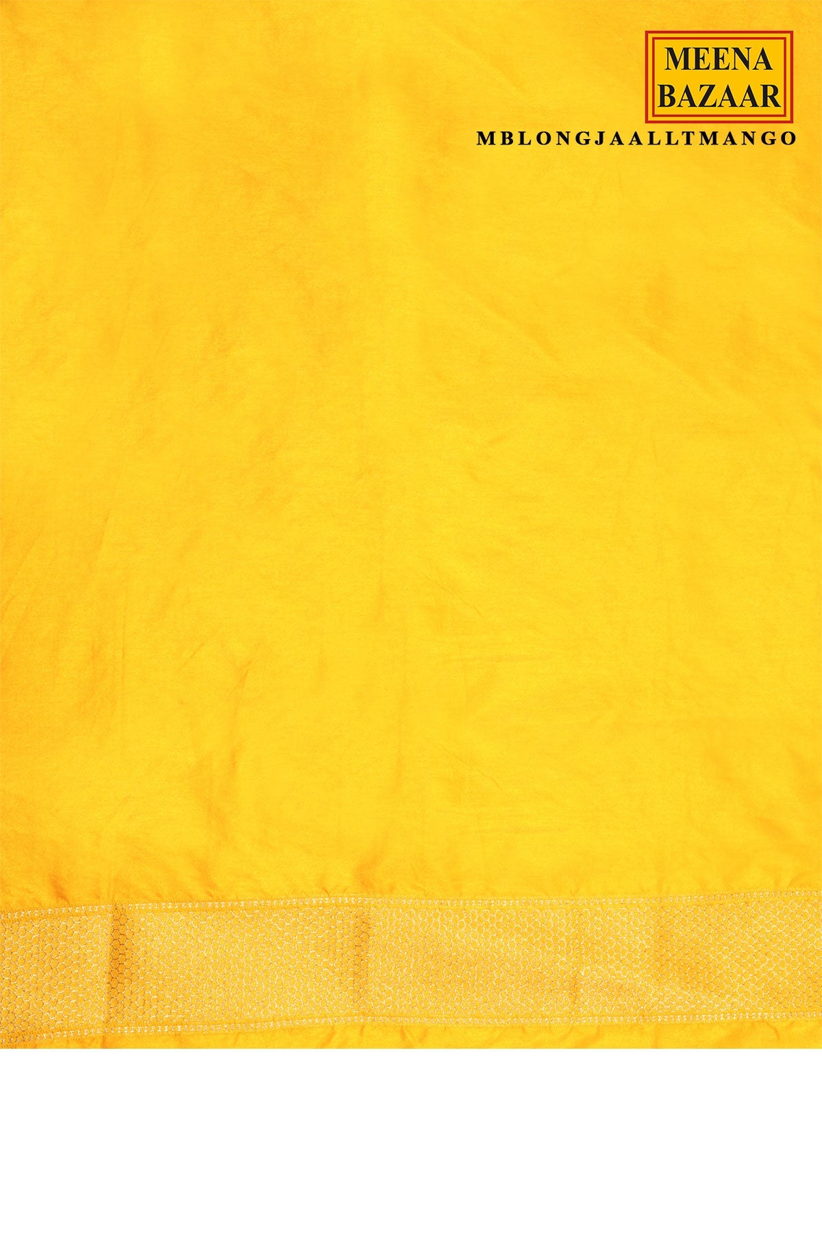 Mango Silk Saree with Elegant Weaving Buti
