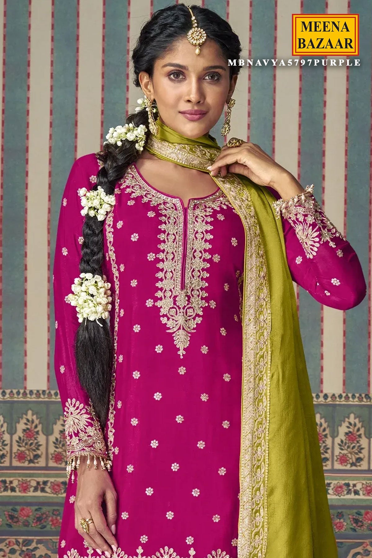 Rani Georgette Embroidered Suit