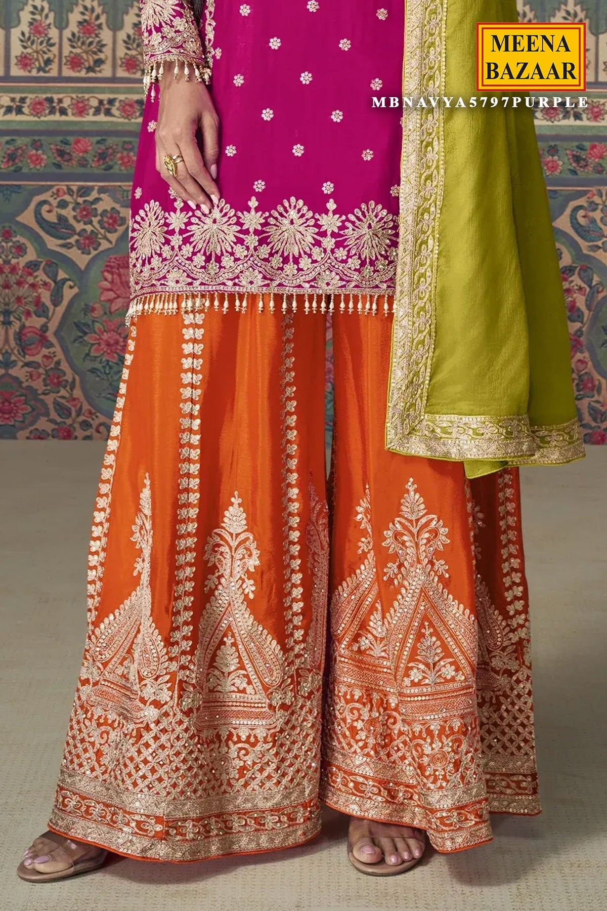 Rani Georgette Embroidered Suit