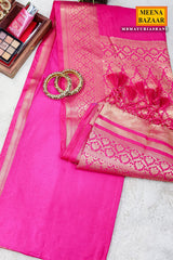 Rani Silk Weaving Buti Saree