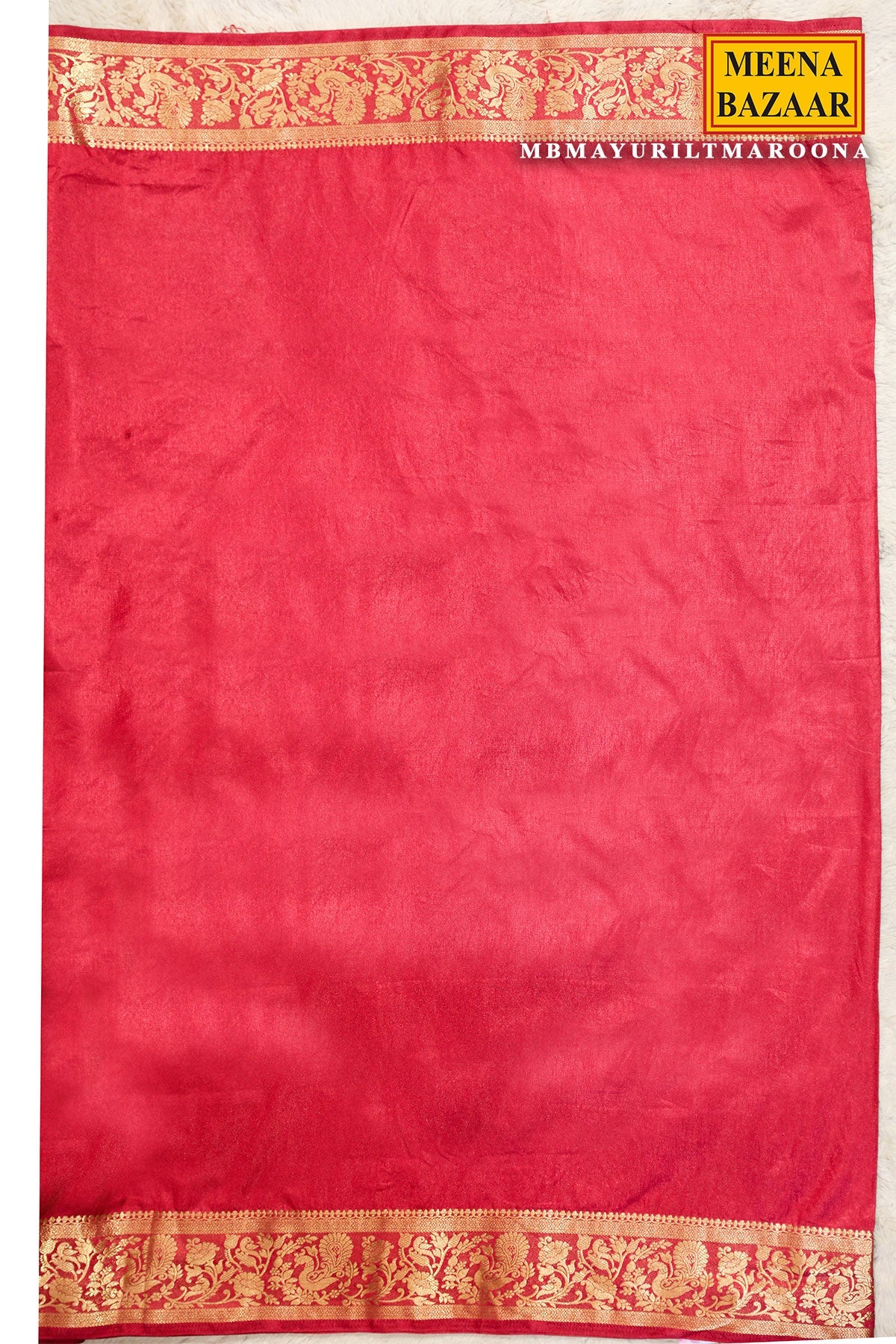 Mayuri Maroon Silk Weaving Saree – Traditional Edit