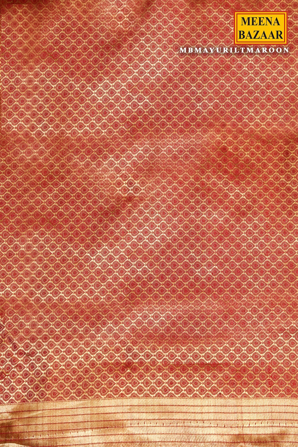 Mayuri Maroon Silk Woven Saree