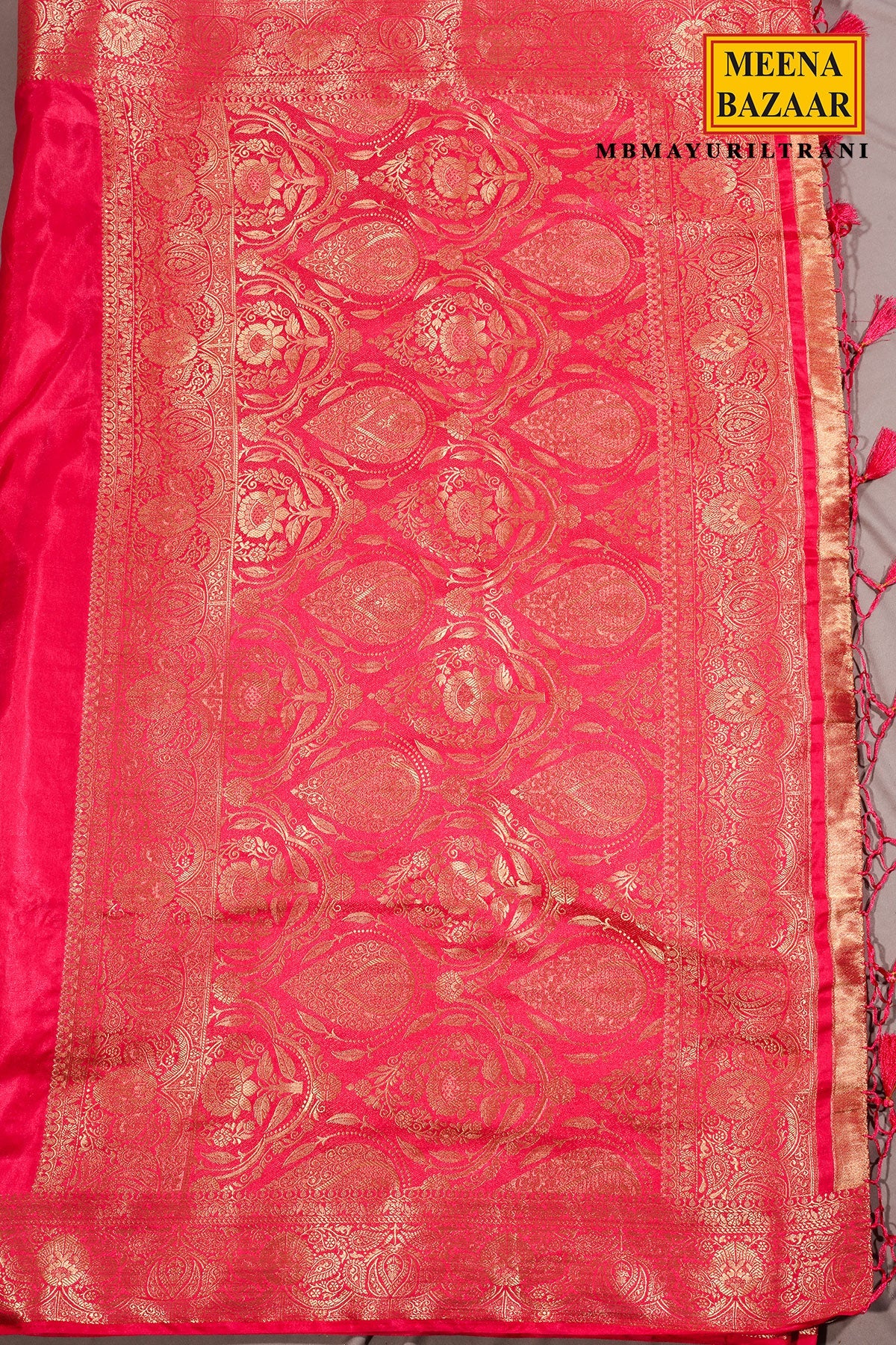 Rani Silk Saree with Signature Woven Elegance