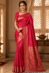 Rani Silk Saree with Signature Woven Elegance