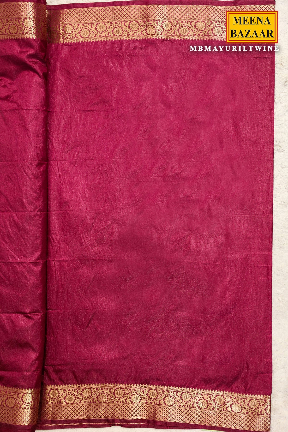 Mayuri Wine Silk Weaving Saree
