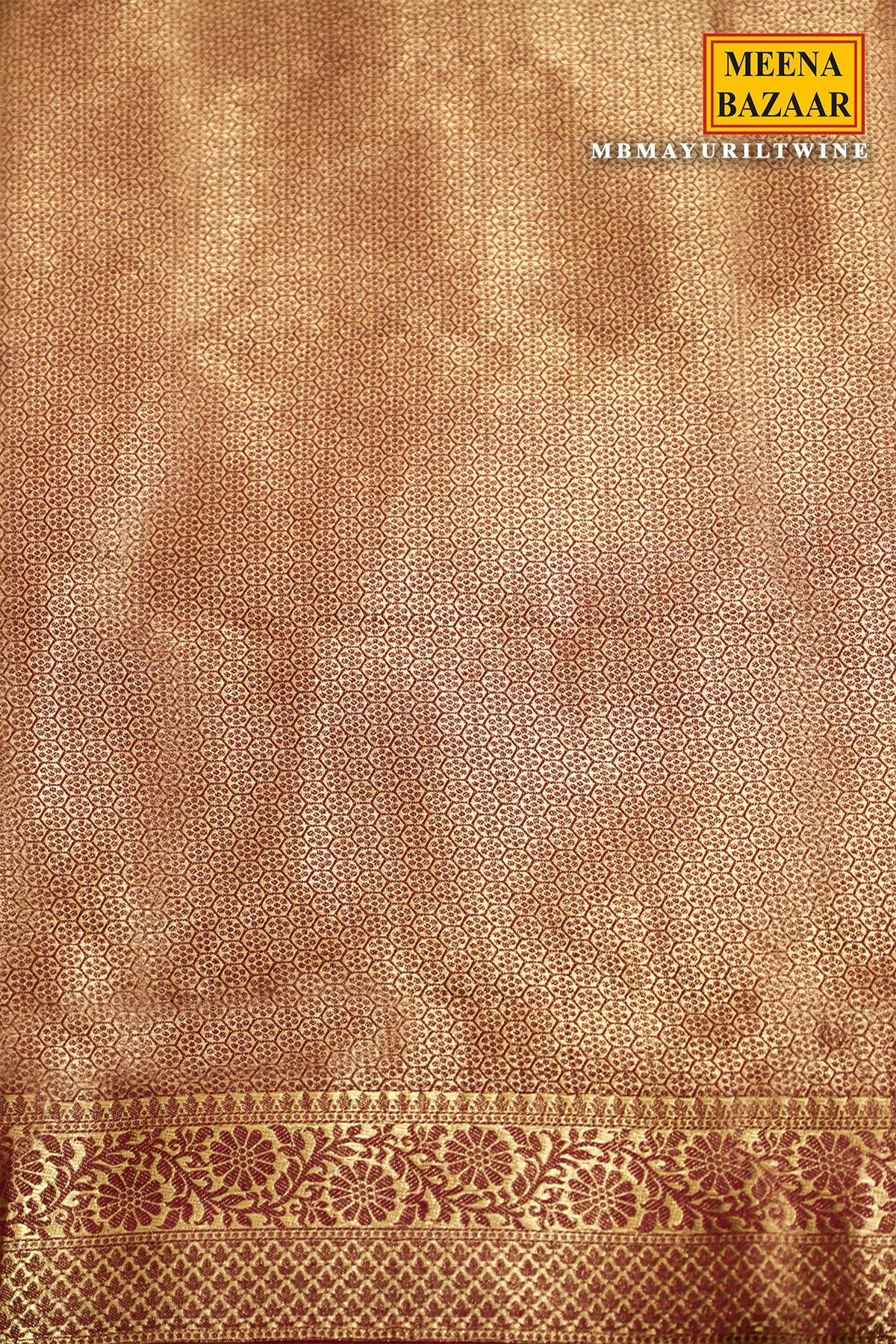 Mayuri Wine Silk Weaving Saree