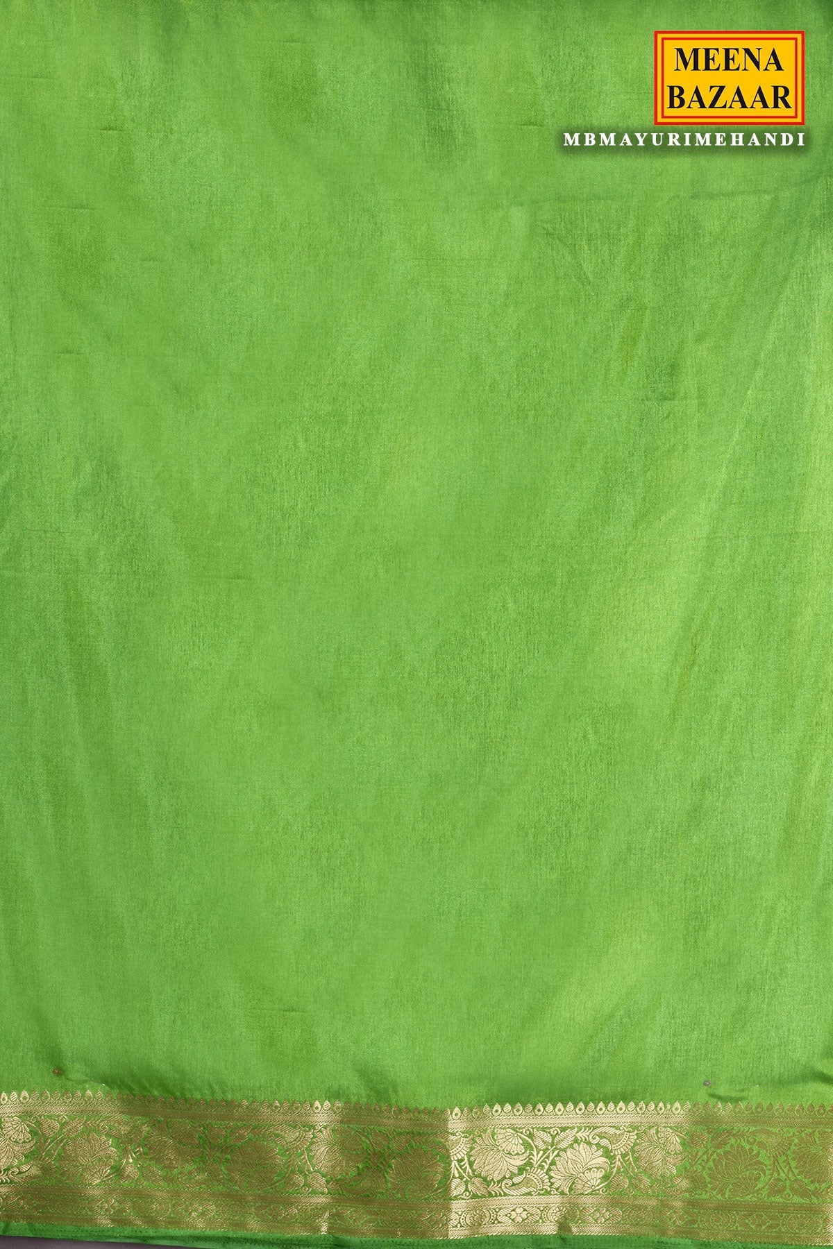 Mehandi Silk Saree With Classic Weaving Buti Work