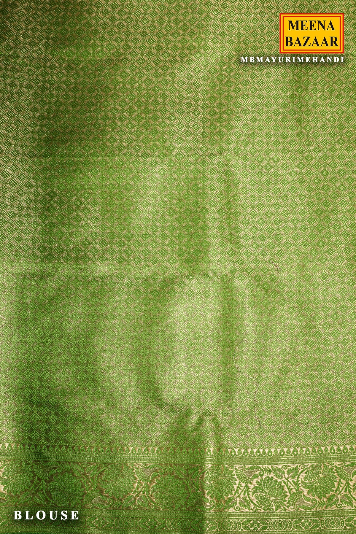 Mehandi Silk Saree With Classic Weaving Buti Work