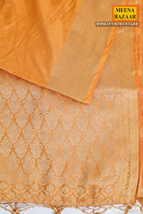 Mustard Silk Saree With Rich Weaving Buti Pattern