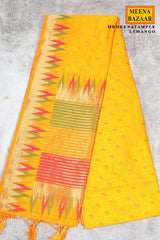 Mango Silk Weaving Buti Saree
