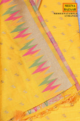Mango Silk Weaving Buti Saree