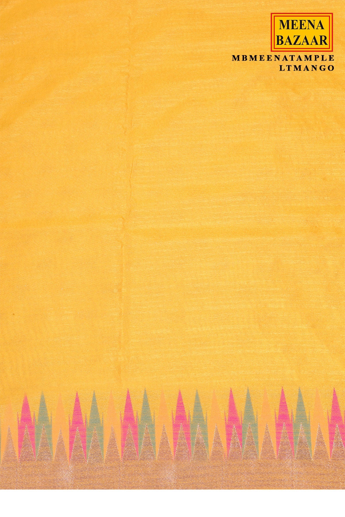 Mango Silk Weaving Buti Saree