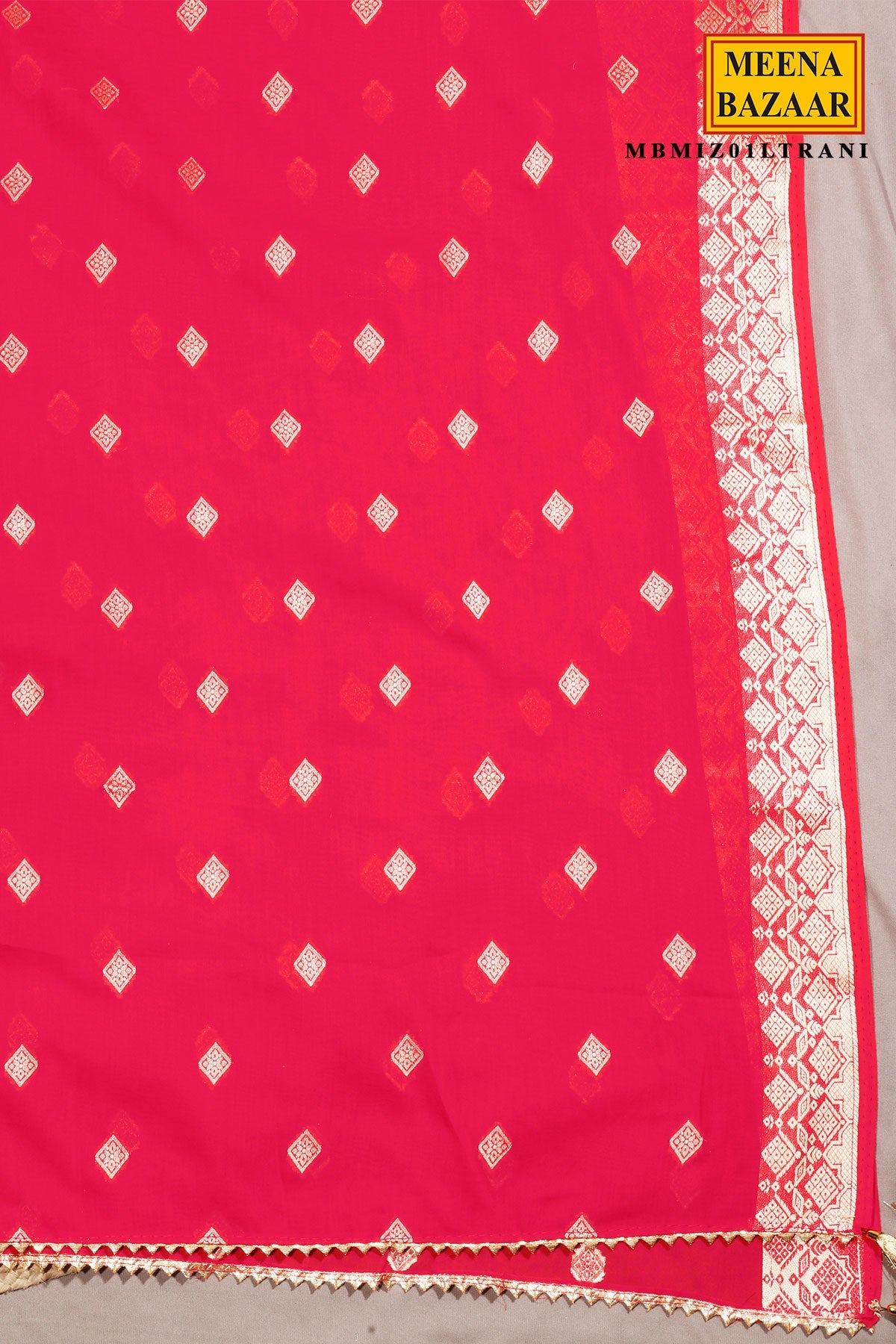 Rani Maslin Neck Embroidered Suit Set