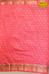 Morni Pink Silk Weaving Buti Saree