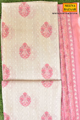 Gajri Cotton Embroidered Unstitched Suit Set