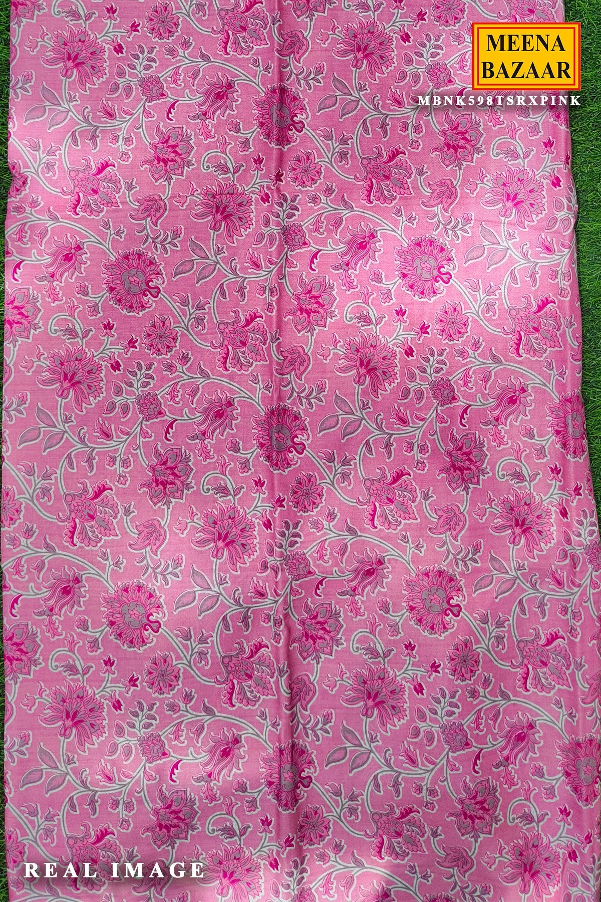 Pink Cotton Unstitched Suit with Elegant Embroidery