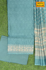 Rama Kurta Set with Printed Dupatta