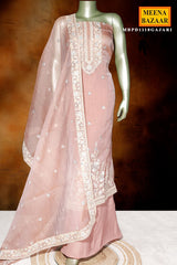 Gajri Tissue Unstitched Suit with Exquisite Sequin & Embroidery Work