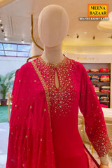 Rani Neck Embroidered Ready Made Suit Set