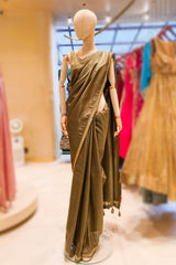 Mehandi Green Organza Saree