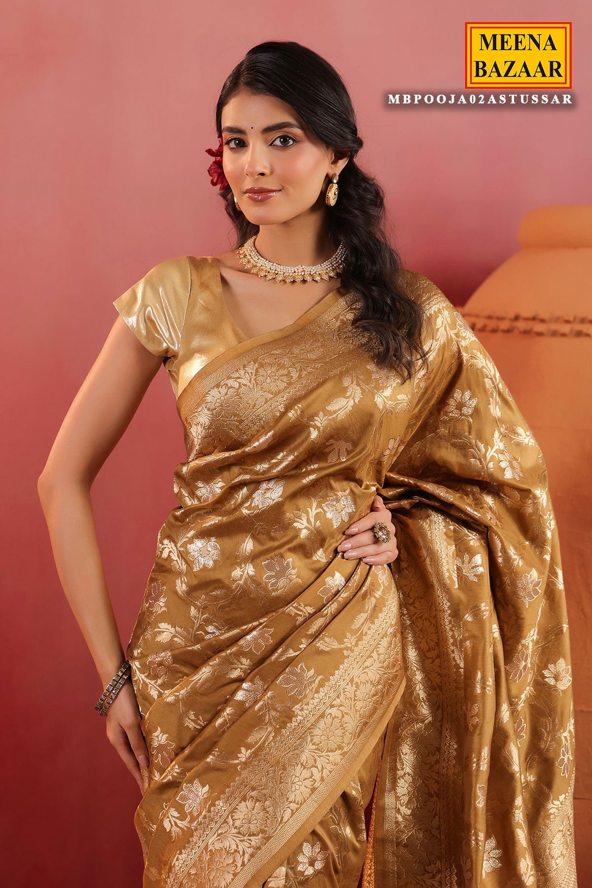 Tussar Silk Weaving Saree for Festive & Wedding Wear