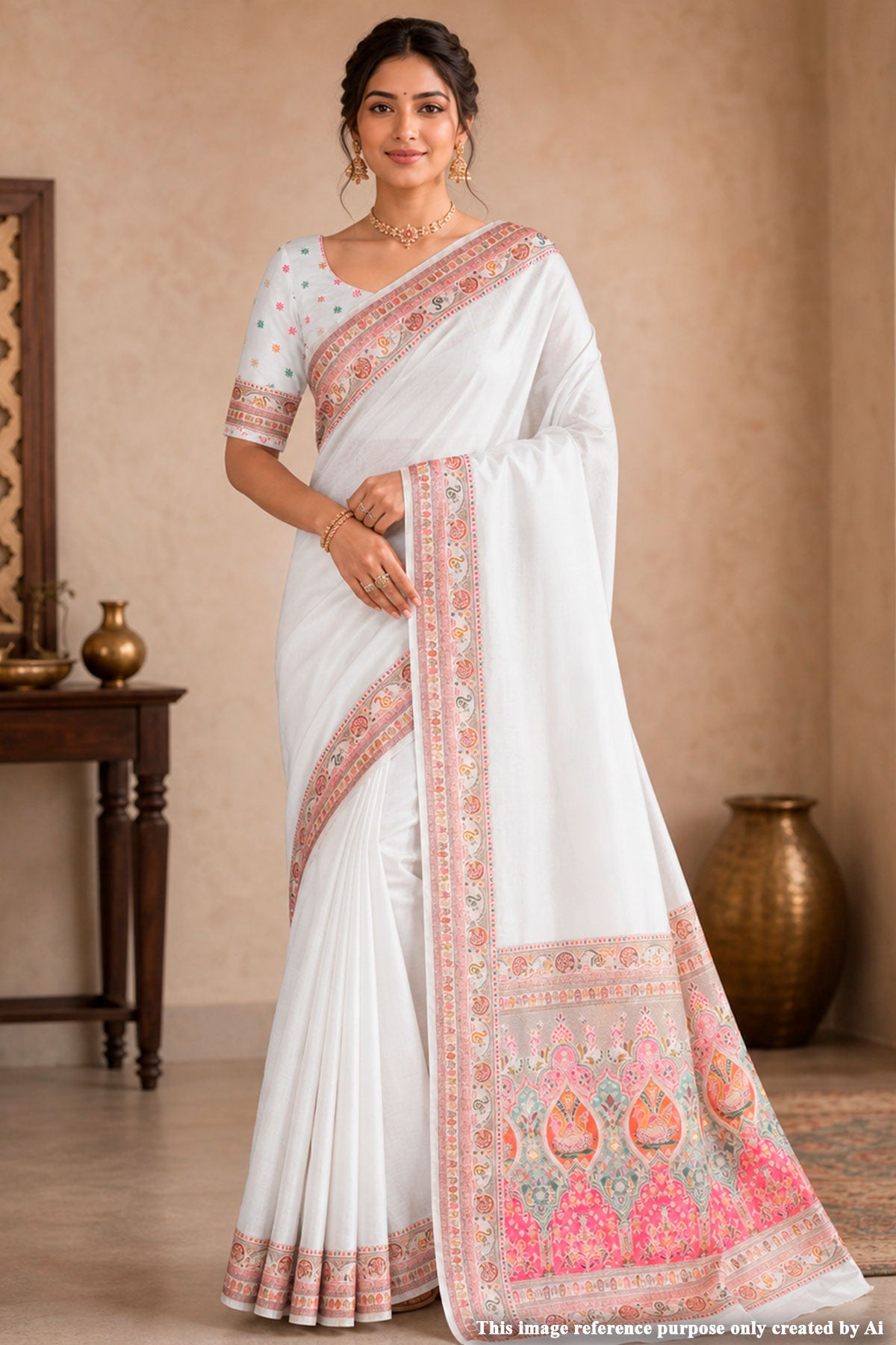 Tussar Silk Woven Saree for Women Elegant Traditional Ethnic Saree