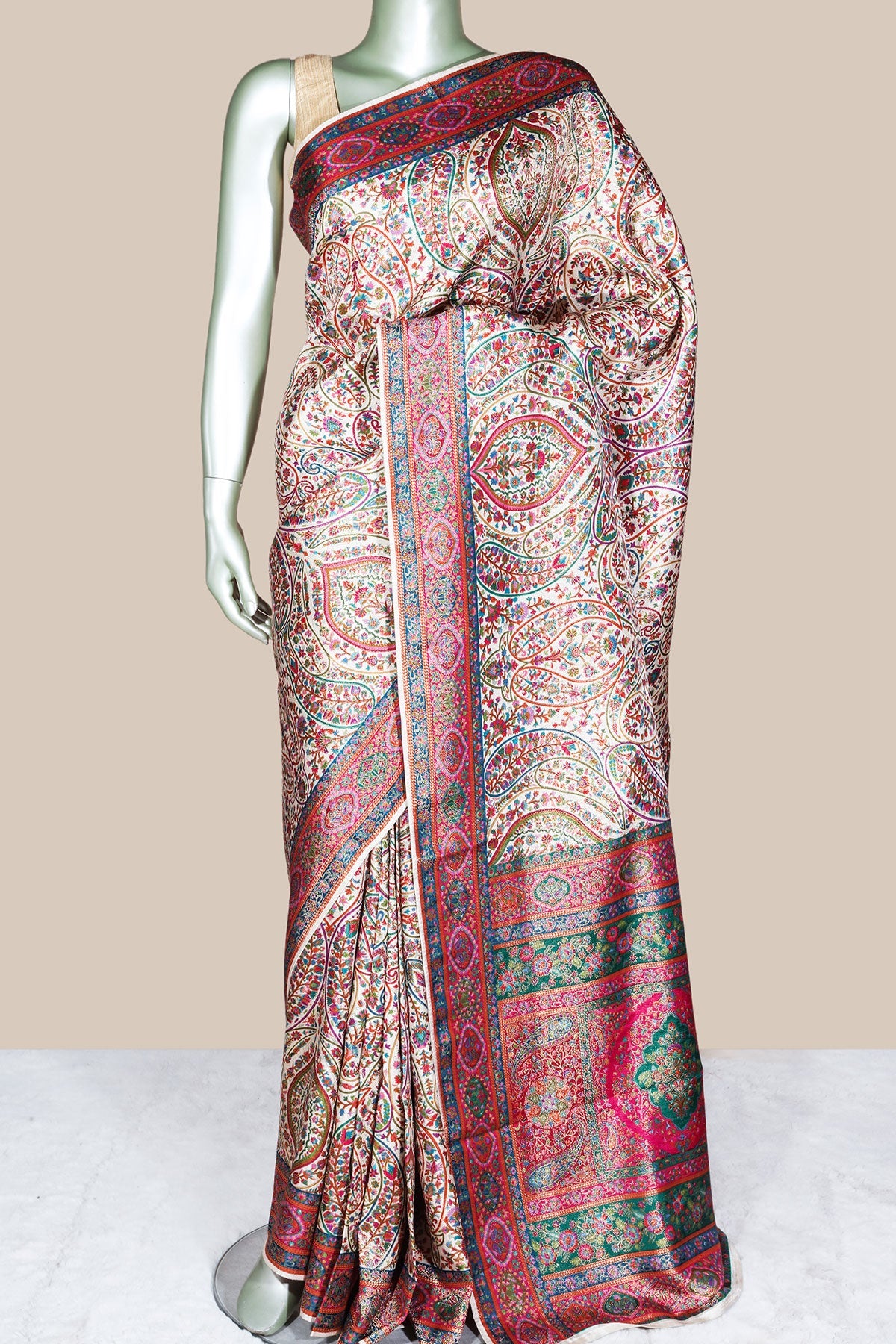 Tussar Silk Weaving Saree Traditional Festive Wear