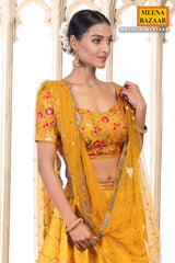 Mustard Silk Lehenga