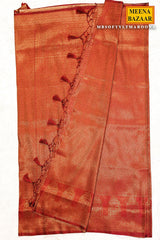 Softy Maroon Silk Weaving Saree