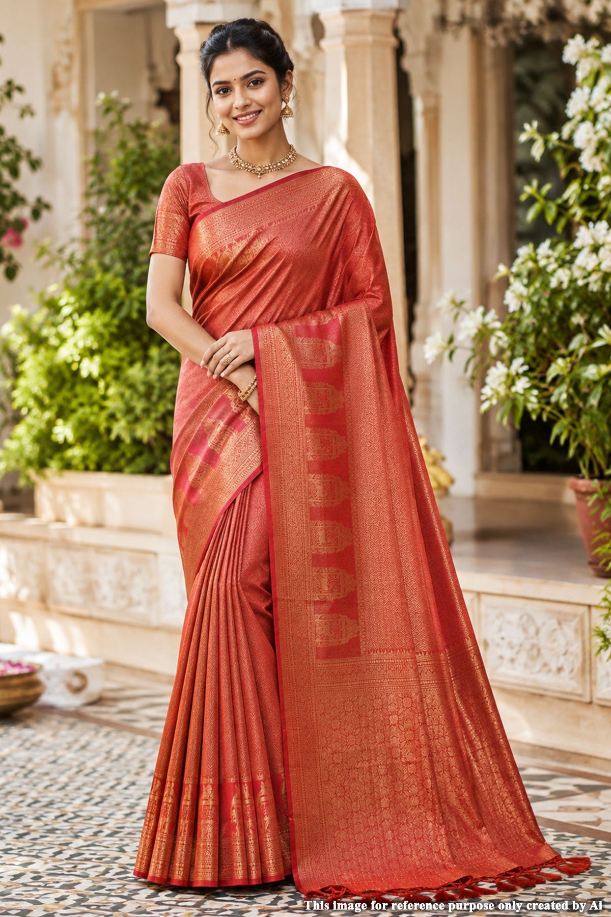 Softy Maroon Silk Weaving Saree