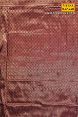Softy Maroon Silk Weaving Jaal Saree – Classic Edit
