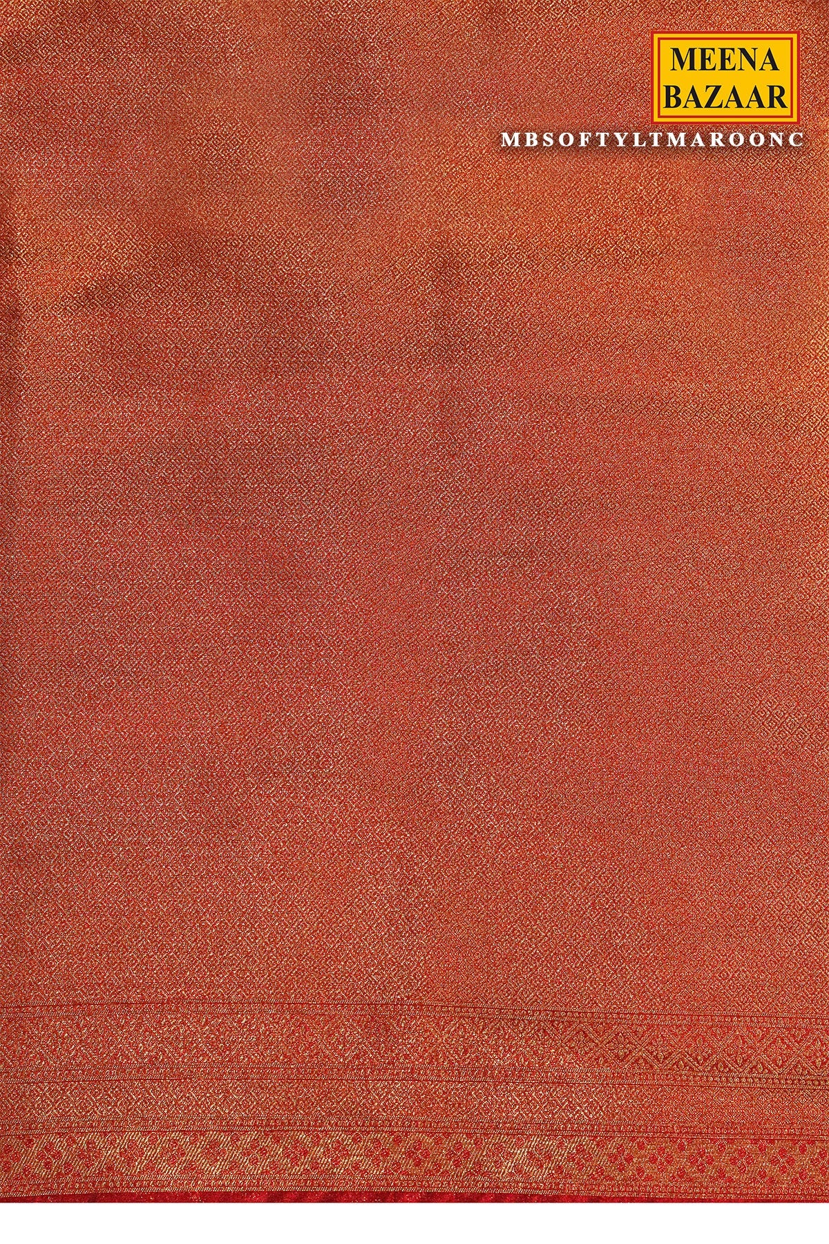 Softy Maroon Silk Weaving Jaal Saree