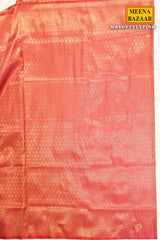 Softy Pink Silk Weaving Jaal Saree