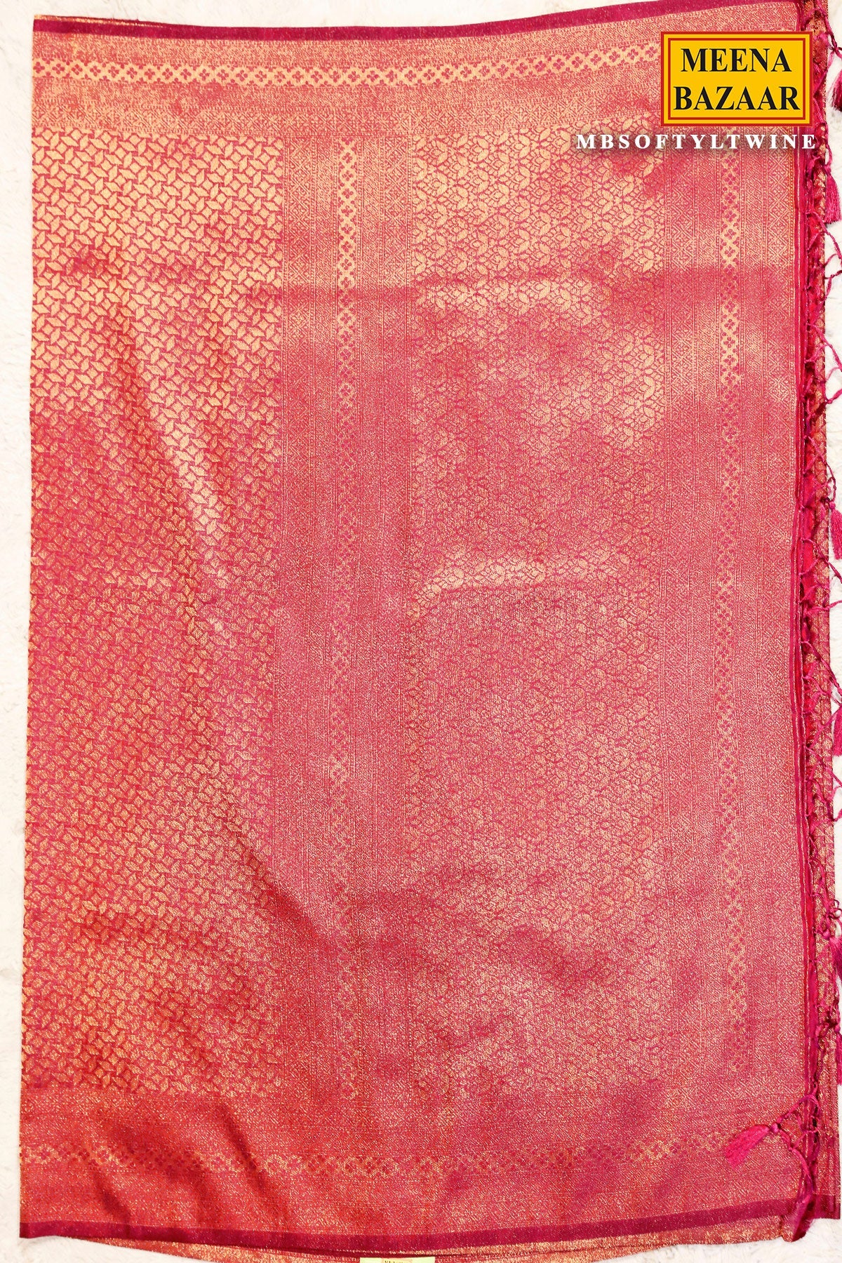 Softy Wine Silk Weaving Jal Saree