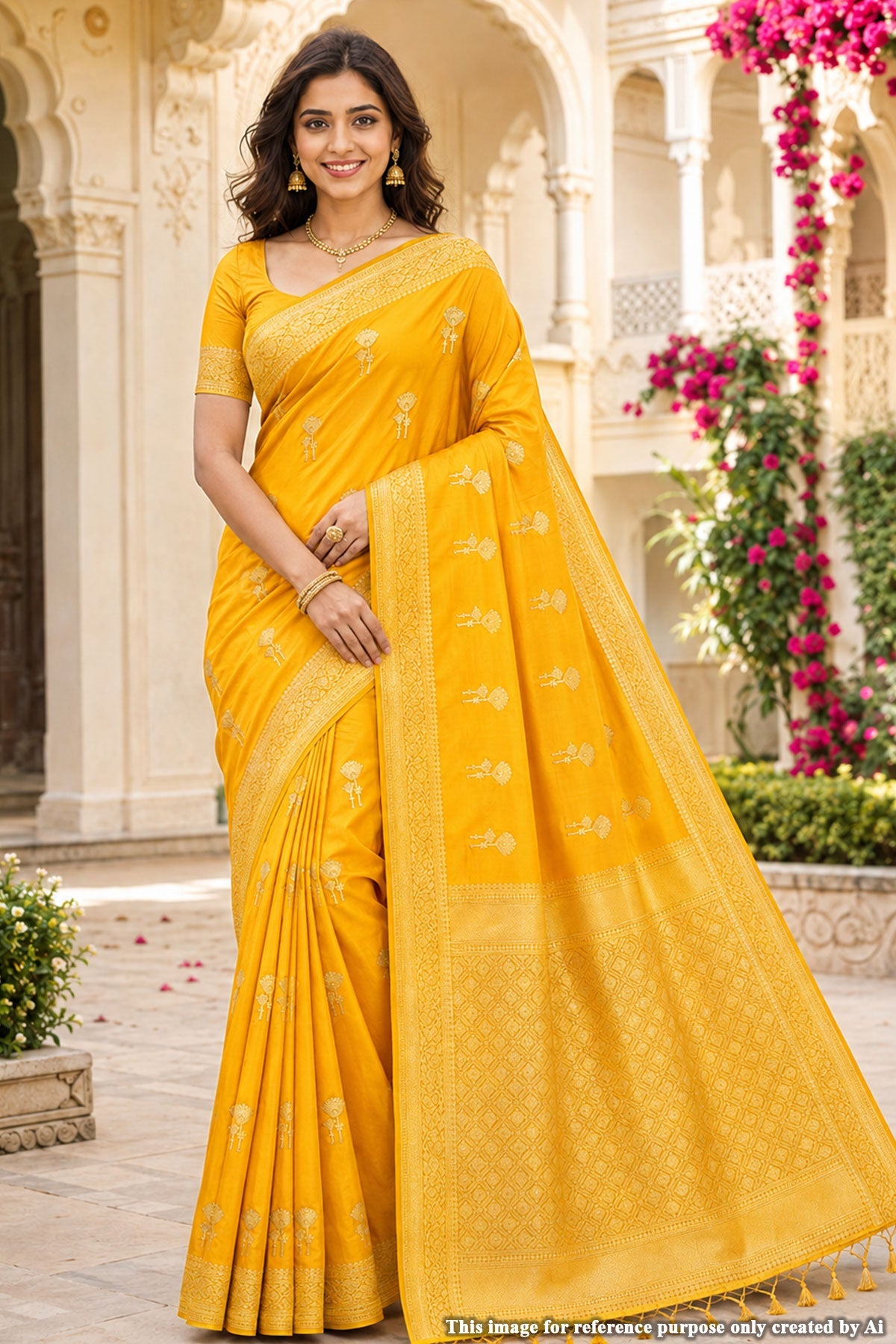 Tapasya Mango Silk Weaving Saree